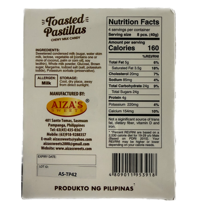 Aiza's Toasted Pastillas 150g
