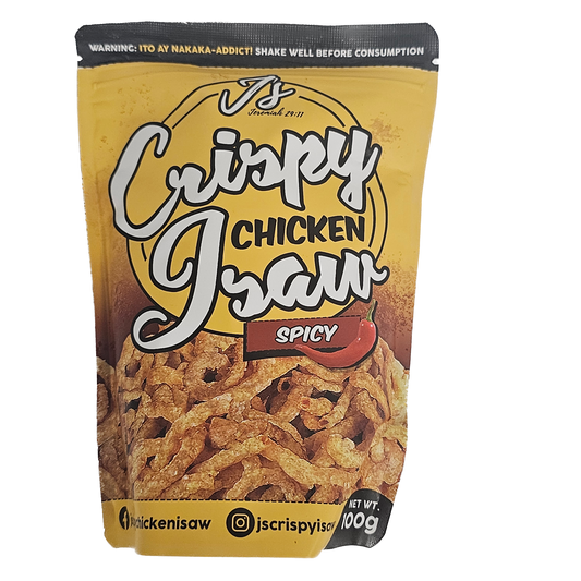 J's Crispy Chicken Isaw Spicy 100g