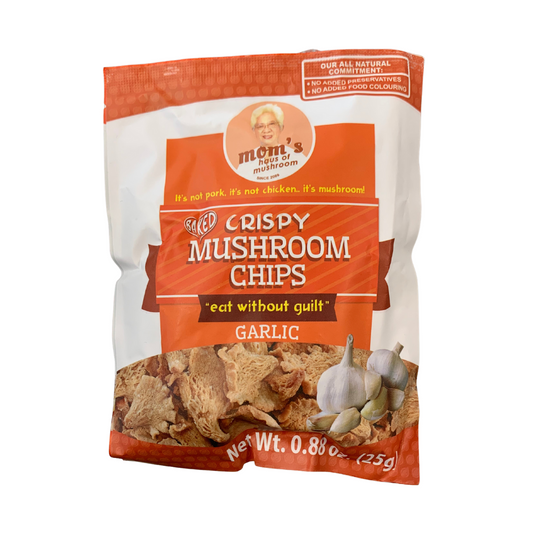 Moms Baked Crispy Mushroom Chips Garlic 25g