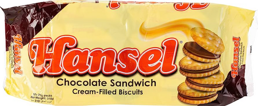 Rebisco Hansel Chocolate Sandwich 10 X 31g