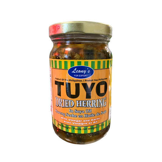 Leony's Tuyo Dried Herring in Oil W/ Garlic & Vinegar 8oz