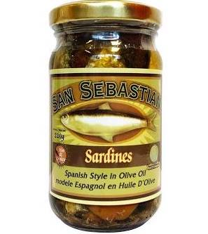 San Sebastian Sardines in Olive Oil Hot & Spicy 220g