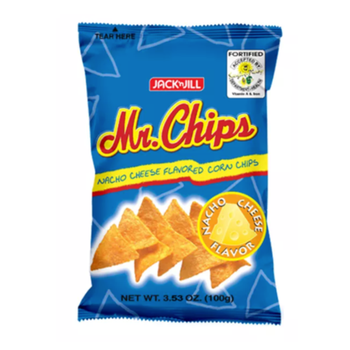 J&J Mr. Chips Nacho Cheese Corn Chips 3.53oz