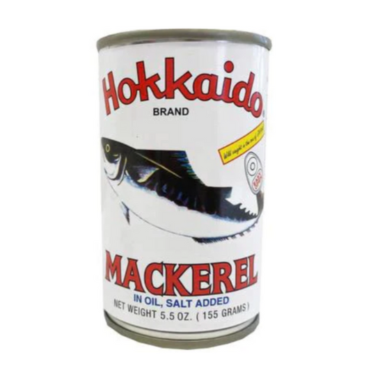 Hokkaido Mackerel in Oil Salt Added 5.5oz