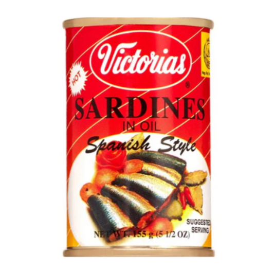 Victorias Spanish Sardines in Oil (Hot) 155g