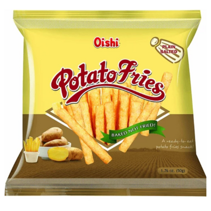 Oishi Potato Fries Plain Salted 50g