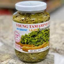 Double Horses Brand Pickled Young Tamarind Leaves 16oz