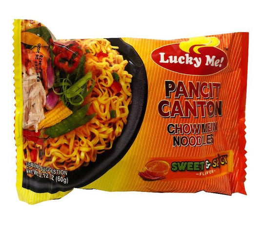 Lucky Me Pancit Canton - Sweet & Spicy Flavor 2.12oz