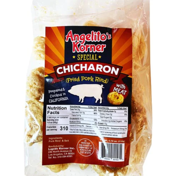Angelito's Korner Special Chicharon w/ Meat 116g