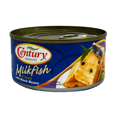 Century Quality Milkfish Fillet in Oil W/ Black Beans 6.5oz