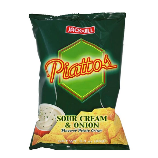 Jack N' Jill Piattos Chips - Sour Cream & Onion 3oz