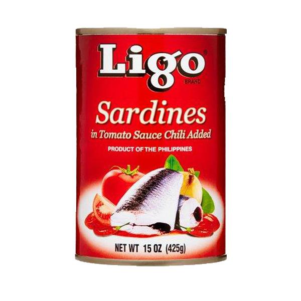 Ligo Sardines Red in Tomato Sauce w/ Chili 15oz