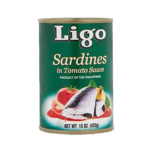 Ligo Sardines Green in Tomato Sauce 15oz