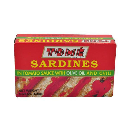 Tome Sardines in Tomato Sauce w/ Olive Oil & Chili