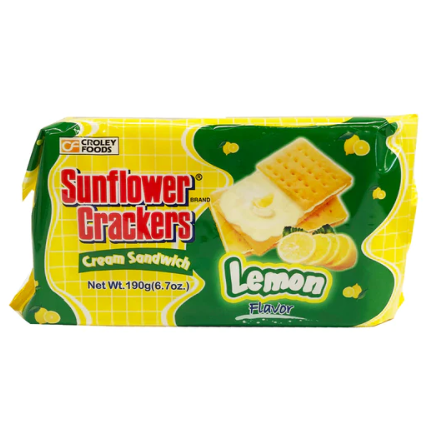 Sunflower Cracker, Lemon 190 GM